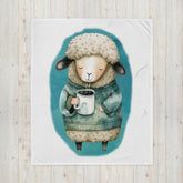 Sleepy Sheep 100% Polyester Soft Silk Touch Fabric Throw Blanket - Cozy, Durable and Adorable